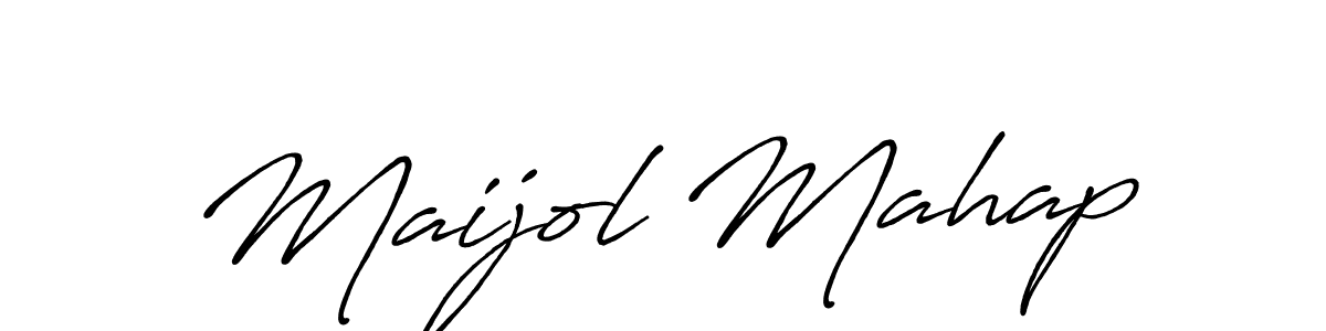 Once you've used our free online signature maker to create your best signature Antro_Vectra_Bolder style, it's time to enjoy all of the benefits that Maijol Mahap name signing documents. Maijol Mahap signature style 7 images and pictures png