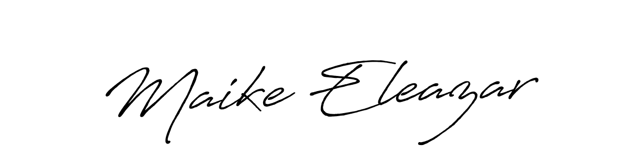 It looks lik you need a new signature style for name Maike Eleazar. Design unique handwritten (Antro_Vectra_Bolder) signature with our free signature maker in just a few clicks. Maike Eleazar signature style 7 images and pictures png