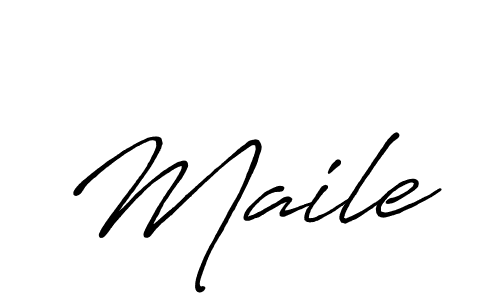 Make a beautiful signature design for name Maile. Use this online signature maker to create a handwritten signature for free. Maile signature style 7 images and pictures png