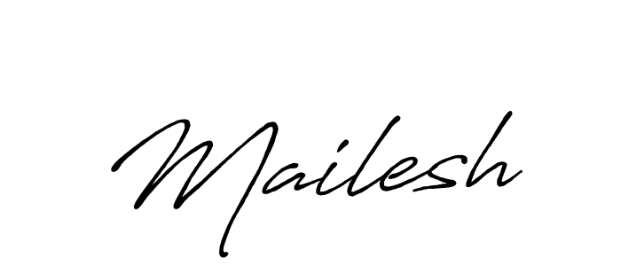 How to make Mailesh signature? Antro_Vectra_Bolder is a professional autograph style. Create handwritten signature for Mailesh name. Mailesh signature style 7 images and pictures png