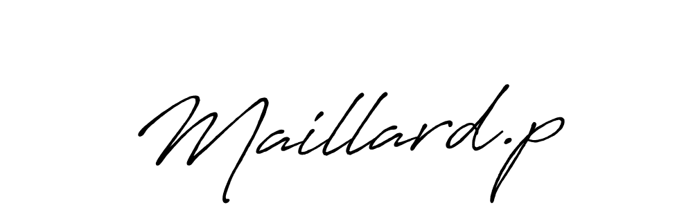 How to make Maillard.p signature? Antro_Vectra_Bolder is a professional autograph style. Create handwritten signature for Maillard.p name. Maillard.p signature style 7 images and pictures png