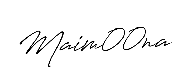 Design your own signature with our free online signature maker. With this signature software, you can create a handwritten (Antro_Vectra_Bolder) signature for name Maim00na. Maim00na signature style 7 images and pictures png