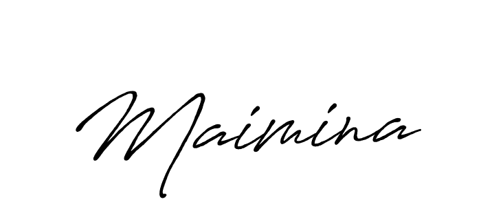 How to make Maimina name signature. Use Antro_Vectra_Bolder style for creating short signs online. This is the latest handwritten sign. Maimina signature style 7 images and pictures png