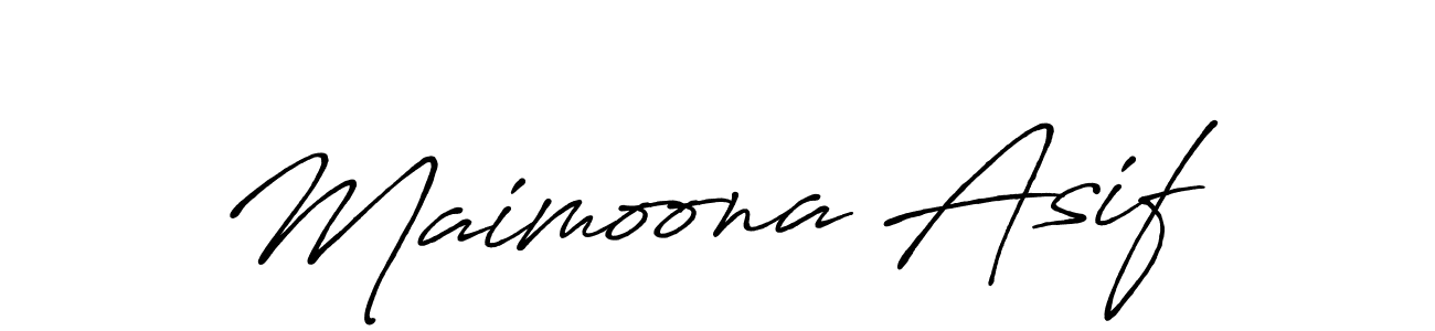 You should practise on your own different ways (Antro_Vectra_Bolder) to write your name (Maimoona Asif) in signature. don't let someone else do it for you. Maimoona Asif signature style 7 images and pictures png