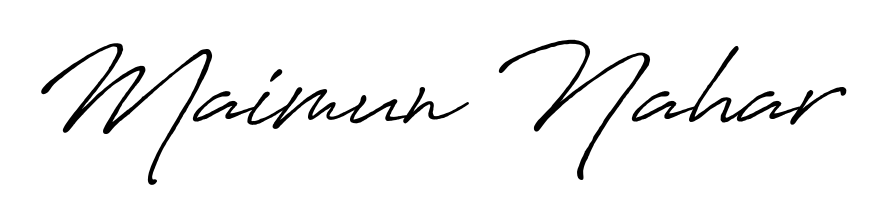 Use a signature maker to create a handwritten signature online. With this signature software, you can design (Antro_Vectra_Bolder) your own signature for name Maimun Nahar. Maimun Nahar signature style 7 images and pictures png