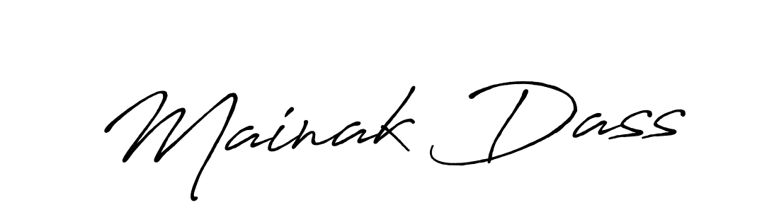 How to make Mainak Dass signature? Antro_Vectra_Bolder is a professional autograph style. Create handwritten signature for Mainak Dass name. Mainak Dass signature style 7 images and pictures png