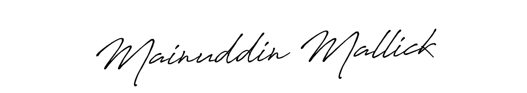 Similarly Antro_Vectra_Bolder is the best handwritten signature design. Signature creator online .You can use it as an online autograph creator for name Mainuddin Mallick. Mainuddin Mallick signature style 7 images and pictures png