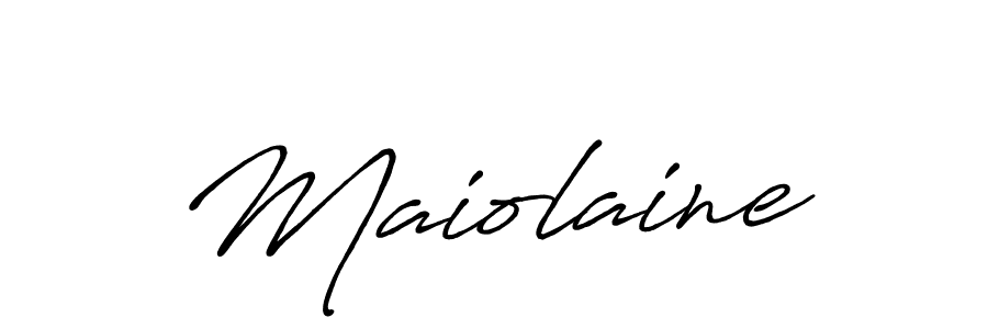 Create a beautiful signature design for name Maiolaine. With this signature (Antro_Vectra_Bolder) fonts, you can make a handwritten signature for free. Maiolaine signature style 7 images and pictures png