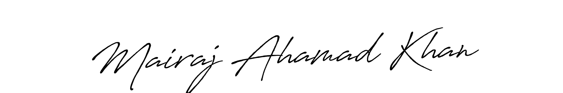 It looks lik you need a new signature style for name Mairaj Ahamad Khan. Design unique handwritten (Antro_Vectra_Bolder) signature with our free signature maker in just a few clicks. Mairaj Ahamad Khan signature style 7 images and pictures png