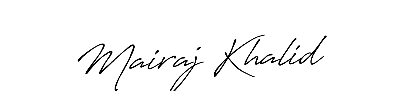 Make a beautiful signature design for name Mairaj Khalid. Use this online signature maker to create a handwritten signature for free. Mairaj Khalid signature style 7 images and pictures png