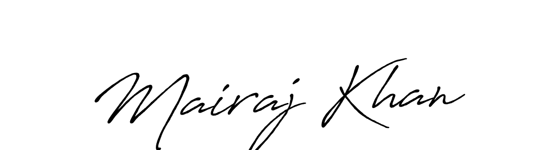 Mairaj Khan stylish signature style. Best Handwritten Sign (Antro_Vectra_Bolder) for my name. Handwritten Signature Collection Ideas for my name Mairaj Khan. Mairaj Khan signature style 7 images and pictures png