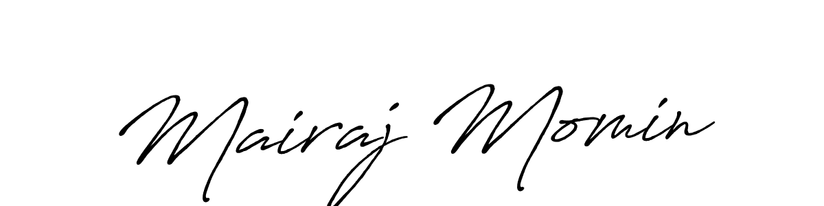How to make Mairaj Momin signature? Antro_Vectra_Bolder is a professional autograph style. Create handwritten signature for Mairaj Momin name. Mairaj Momin signature style 7 images and pictures png