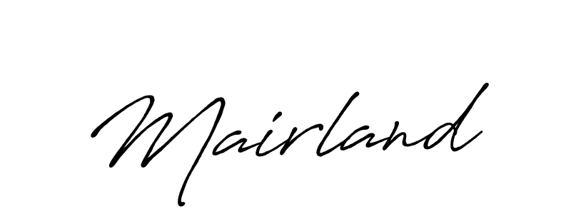 Make a beautiful signature design for name Mairland. Use this online signature maker to create a handwritten signature for free. Mairland signature style 7 images and pictures png