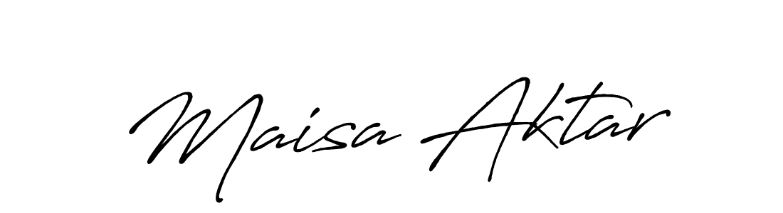 How to make Maisa Aktar signature? Antro_Vectra_Bolder is a professional autograph style. Create handwritten signature for Maisa Aktar name. Maisa Aktar signature style 7 images and pictures png