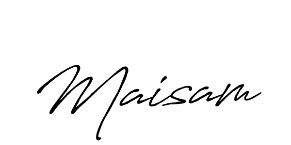 How to make Maisam name signature. Use Antro_Vectra_Bolder style for creating short signs online. This is the latest handwritten sign. Maisam signature style 7 images and pictures png