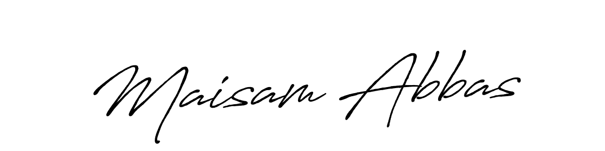 Antro_Vectra_Bolder is a professional signature style that is perfect for those who want to add a touch of class to their signature. It is also a great choice for those who want to make their signature more unique. Get Maisam Abbas name to fancy signature for free. Maisam Abbas signature style 7 images and pictures png