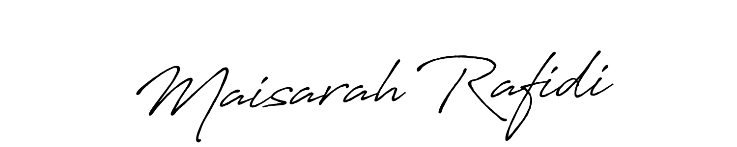 Also You can easily find your signature by using the search form. We will create Maisarah Rafidi name handwritten signature images for you free of cost using Antro_Vectra_Bolder sign style. Maisarah Rafidi signature style 7 images and pictures png