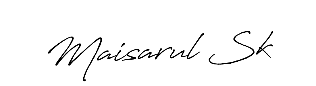 How to Draw Maisarul Sk signature style? Antro_Vectra_Bolder is a latest design signature styles for name Maisarul Sk. Maisarul Sk signature style 7 images and pictures png