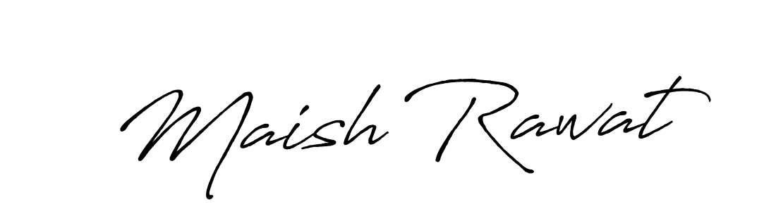 How to make Maish Rawat signature? Antro_Vectra_Bolder is a professional autograph style. Create handwritten signature for Maish Rawat name. Maish Rawat signature style 7 images and pictures png