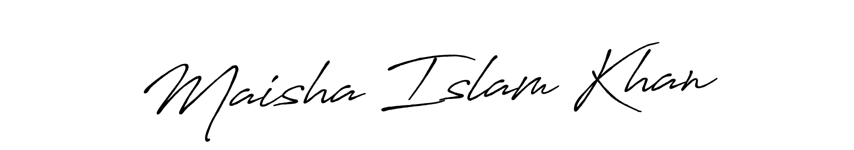 This is the best signature style for the Maisha Islam Khan name. Also you like these signature font (Antro_Vectra_Bolder). Mix name signature. Maisha Islam Khan signature style 7 images and pictures png