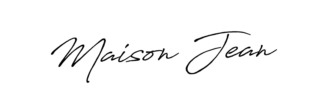 Make a beautiful signature design for name Maison Jean. With this signature (Antro_Vectra_Bolder) style, you can create a handwritten signature for free. Maison Jean signature style 7 images and pictures png