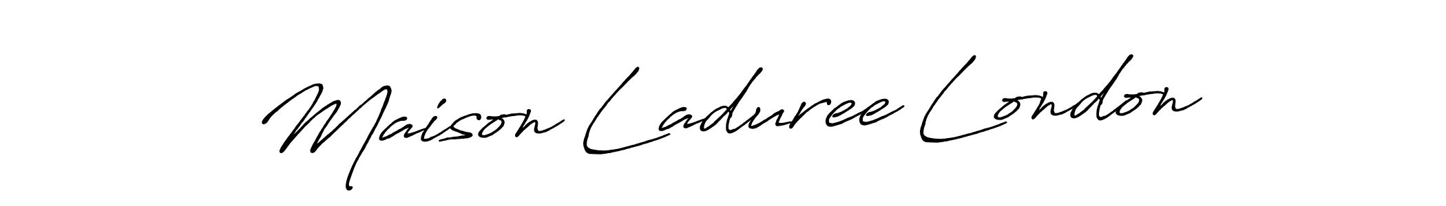 Make a beautiful signature design for name Maison Laduree London. Use this online signature maker to create a handwritten signature for free. Maison Laduree London signature style 7 images and pictures png