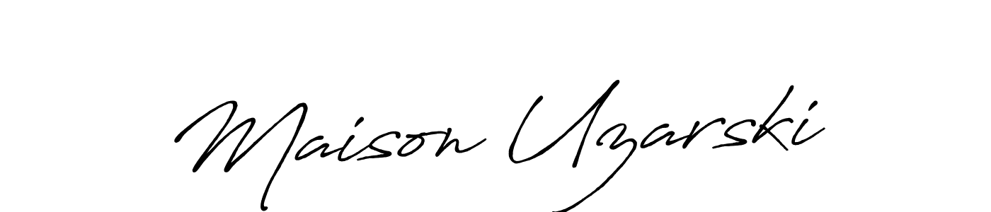 You can use this online signature creator to create a handwritten signature for the name Maison Uzarski. This is the best online autograph maker. Maison Uzarski signature style 7 images and pictures png