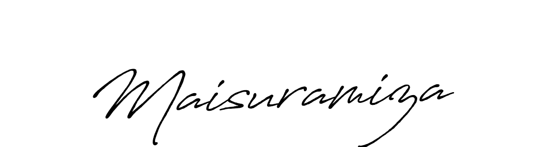 The best way (Antro_Vectra_Bolder) to make a short signature is to pick only two or three words in your name. The name Maisuramiza include a total of six letters. For converting this name. Maisuramiza signature style 7 images and pictures png