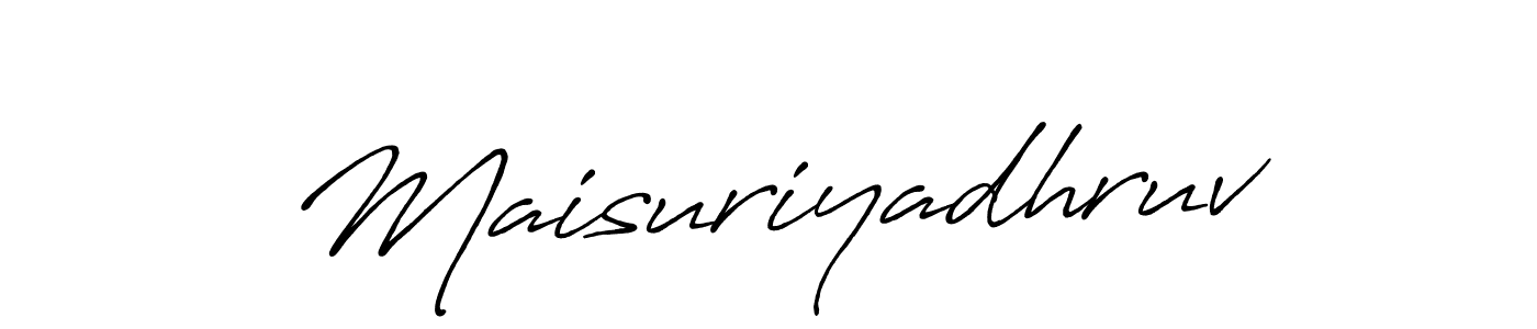 See photos of Maisuriyadhruv official signature by Spectra . Check more albums & portfolios. Read reviews & check more about Antro_Vectra_Bolder font. Maisuriyadhruv signature style 7 images and pictures png