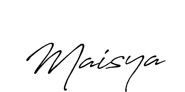 Also we have Maisya name is the best signature style. Create professional handwritten signature collection using Antro_Vectra_Bolder autograph style. Maisya signature style 7 images and pictures png