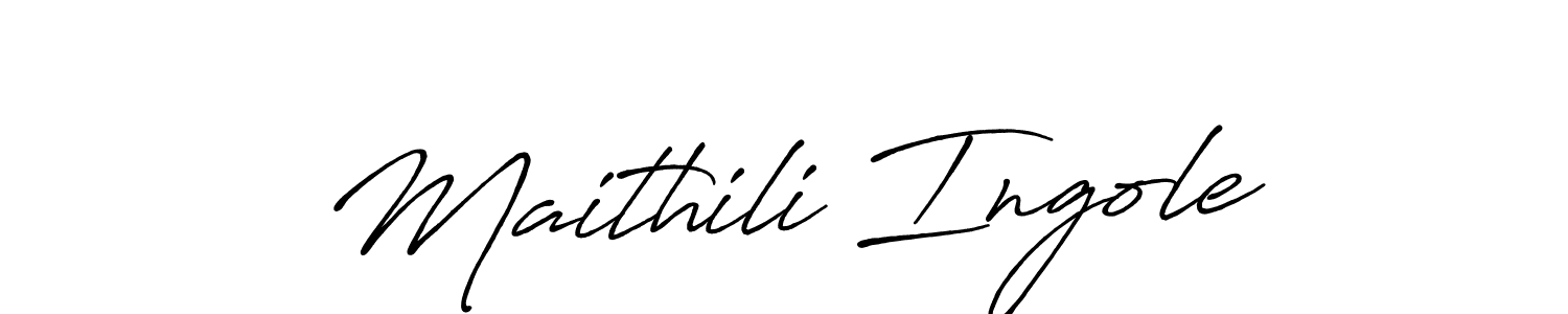 The best way (Antro_Vectra_Bolder) to make a short signature is to pick only two or three words in your name. The name Maithili Ingole include a total of six letters. For converting this name. Maithili Ingole signature style 7 images and pictures png