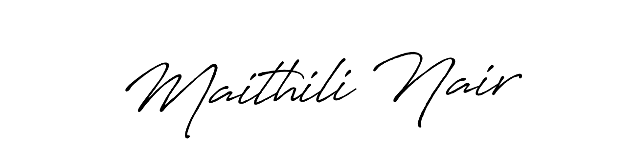 How to Draw Maithili Nair signature style? Antro_Vectra_Bolder is a latest design signature styles for name Maithili Nair. Maithili Nair signature style 7 images and pictures png