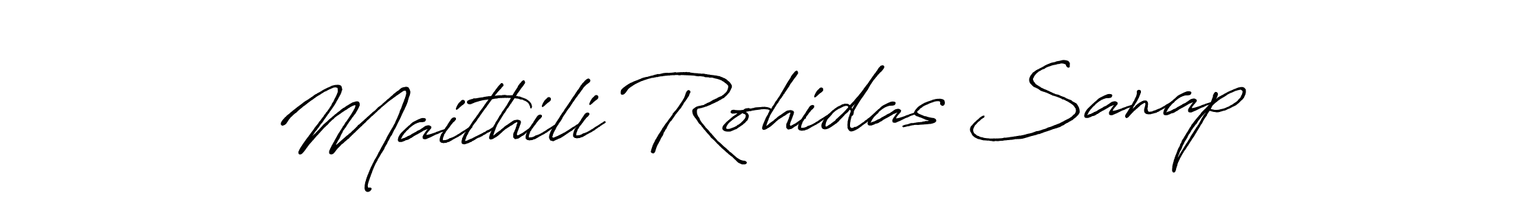 It looks lik you need a new signature style for name Maithili Rohidas Sanap. Design unique handwritten (Antro_Vectra_Bolder) signature with our free signature maker in just a few clicks. Maithili Rohidas Sanap signature style 7 images and pictures png