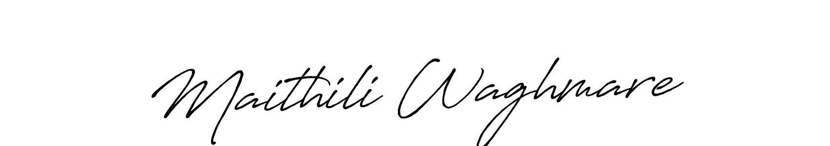 Maithili Waghmare stylish signature style. Best Handwritten Sign (Antro_Vectra_Bolder) for my name. Handwritten Signature Collection Ideas for my name Maithili Waghmare. Maithili Waghmare signature style 7 images and pictures png