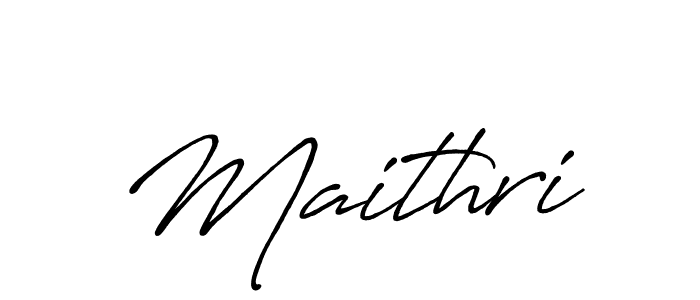 Create a beautiful signature design for name Maithri. With this signature (Antro_Vectra_Bolder) fonts, you can make a handwritten signature for free. Maithri signature style 7 images and pictures png