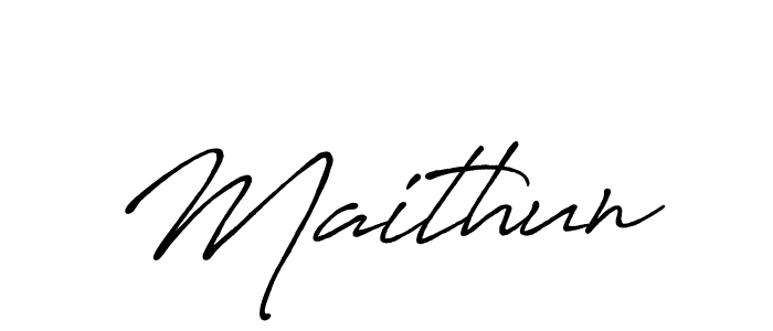 Similarly Antro_Vectra_Bolder is the best handwritten signature design. Signature creator online .You can use it as an online autograph creator for name Maithun. Maithun signature style 7 images and pictures png