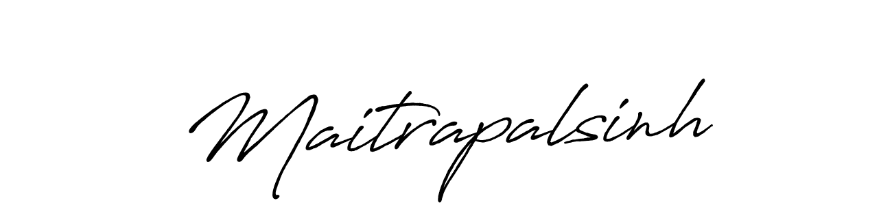 Design your own signature with our free online signature maker. With this signature software, you can create a handwritten (Antro_Vectra_Bolder) signature for name Maitrapalsinh. Maitrapalsinh signature style 7 images and pictures png