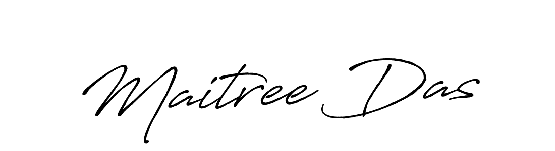 Create a beautiful signature design for name Maitree Das. With this signature (Antro_Vectra_Bolder) fonts, you can make a handwritten signature for free. Maitree Das signature style 7 images and pictures png