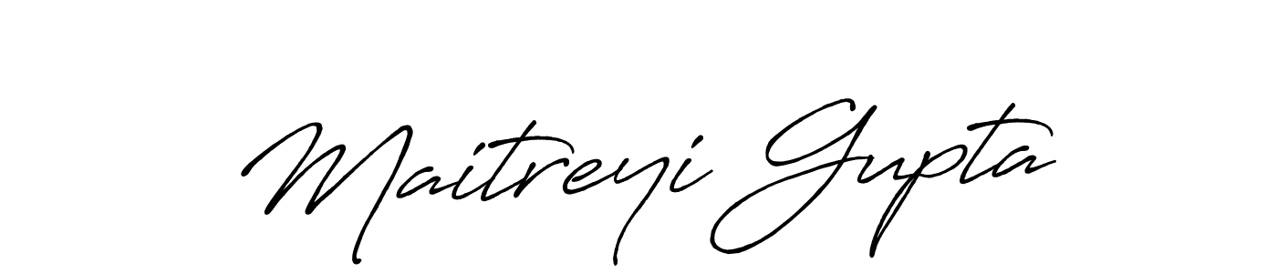 Antro_Vectra_Bolder is a professional signature style that is perfect for those who want to add a touch of class to their signature. It is also a great choice for those who want to make their signature more unique. Get Maitreyi Gupta name to fancy signature for free. Maitreyi Gupta signature style 7 images and pictures png