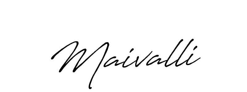 Maivalli stylish signature style. Best Handwritten Sign (Antro_Vectra_Bolder) for my name. Handwritten Signature Collection Ideas for my name Maivalli. Maivalli signature style 7 images and pictures png