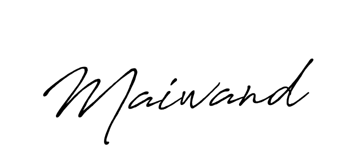 How to make Maiwand name signature. Use Antro_Vectra_Bolder style for creating short signs online. This is the latest handwritten sign. Maiwand signature style 7 images and pictures png