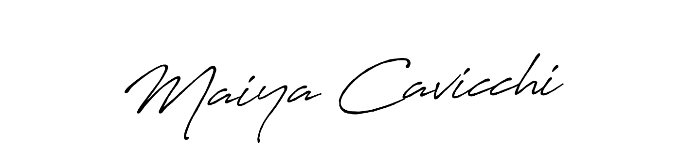 How to make Maiya Cavicchi signature? Antro_Vectra_Bolder is a professional autograph style. Create handwritten signature for Maiya Cavicchi name. Maiya Cavicchi signature style 7 images and pictures png