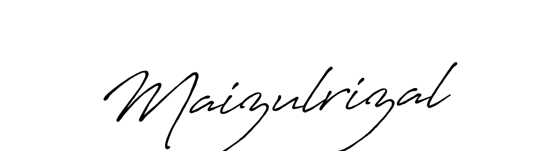 Also You can easily find your signature by using the search form. We will create Maizulrizal name handwritten signature images for you free of cost using Antro_Vectra_Bolder sign style. Maizulrizal signature style 7 images and pictures png