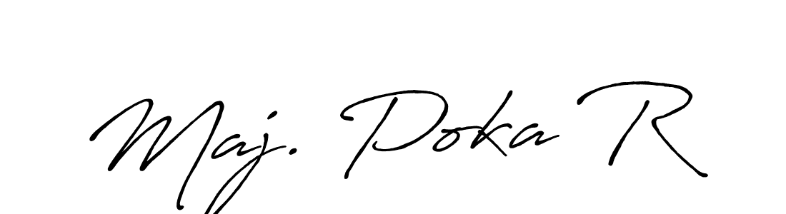 Here are the top 10 professional signature styles for the name Maj. Poka R. These are the best autograph styles you can use for your name. Maj. Poka R signature style 7 images and pictures png