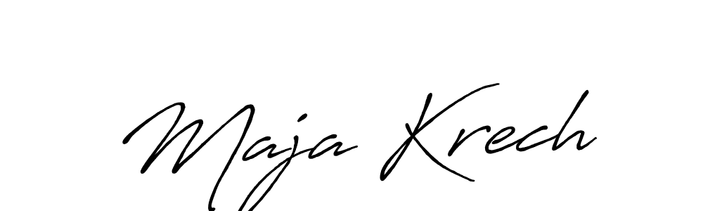 Once you've used our free online signature maker to create your best signature Antro_Vectra_Bolder style, it's time to enjoy all of the benefits that Maja Krech name signing documents. Maja Krech signature style 7 images and pictures png