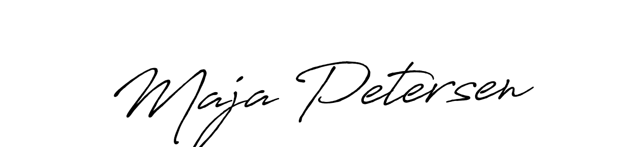 It looks lik you need a new signature style for name Maja Petersen. Design unique handwritten (Antro_Vectra_Bolder) signature with our free signature maker in just a few clicks. Maja Petersen signature style 7 images and pictures png