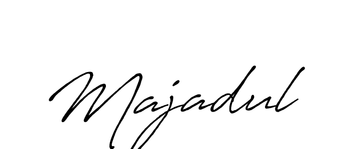 Design your own signature with our free online signature maker. With this signature software, you can create a handwritten (Antro_Vectra_Bolder) signature for name Majadul. Majadul signature style 7 images and pictures png