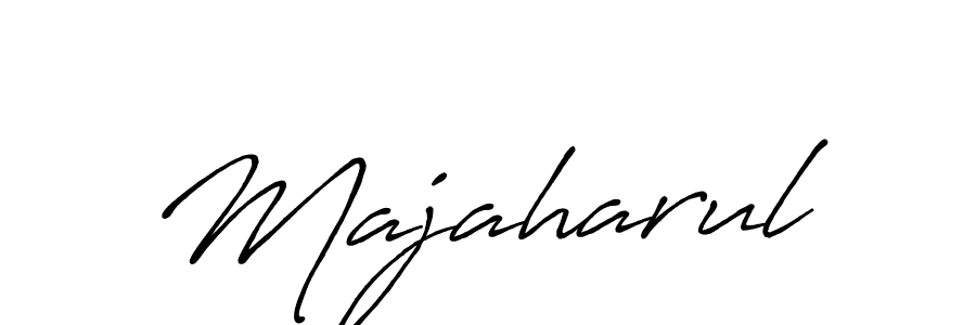 Create a beautiful signature design for name Majaharul. With this signature (Antro_Vectra_Bolder) fonts, you can make a handwritten signature for free. Majaharul signature style 7 images and pictures png