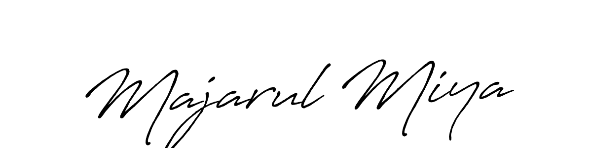 Also we have Majarul Miya name is the best signature style. Create professional handwritten signature collection using Antro_Vectra_Bolder autograph style. Majarul Miya signature style 7 images and pictures png