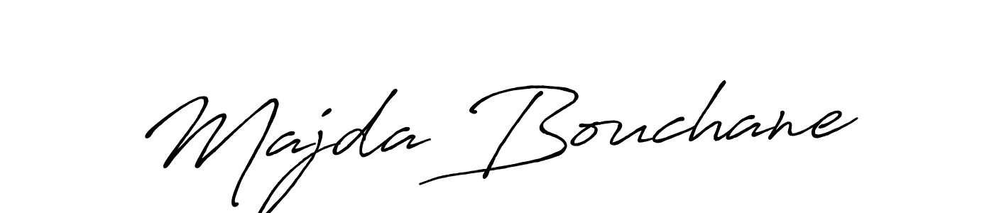 Use a signature maker to create a handwritten signature online. With this signature software, you can design (Antro_Vectra_Bolder) your own signature for name Majda Bouchane. Majda Bouchane signature style 7 images and pictures png